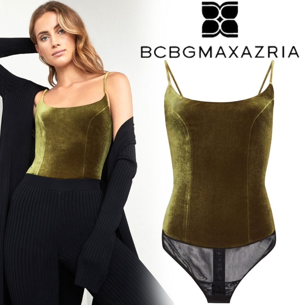 BCBG MAXAZRIA Women's bodysuit, Sleeveless,Elegant Style, 2019. Size XS. Green
